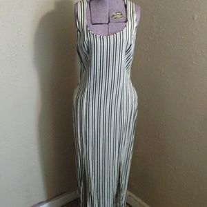 Chic Ceam/Black Stripped Maxi dress